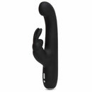 Czarny wibrator Happy Rabbit G-Spot Slim Black z 15 programami wibracji i smukłym trzonem.