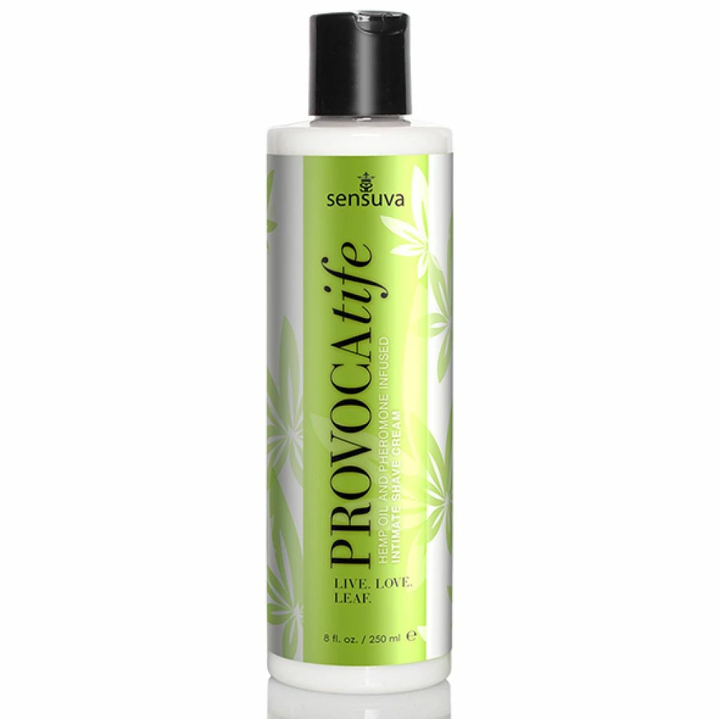 Krem do golenia  - Sensuva Provocatife Cannabis Oil & Pheromone Infused Shave Cream 240 ml