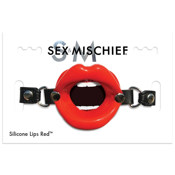 Knebel S&M Silicone Lips Red – Czerwone Usta do BDSM