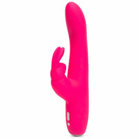 Różowy wibrator Happy Rabbit Curve Slim Pink z 15 programami wibracji i ergonomicznym designem.